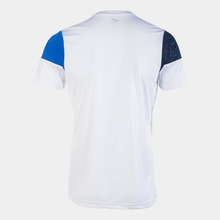 Crew V T-shirt - hvid/royal/navy - Joma