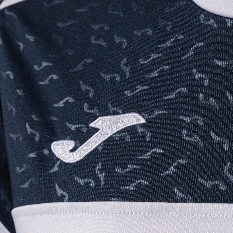 Crew V T-shirt - hvid/royal/navy - Joma