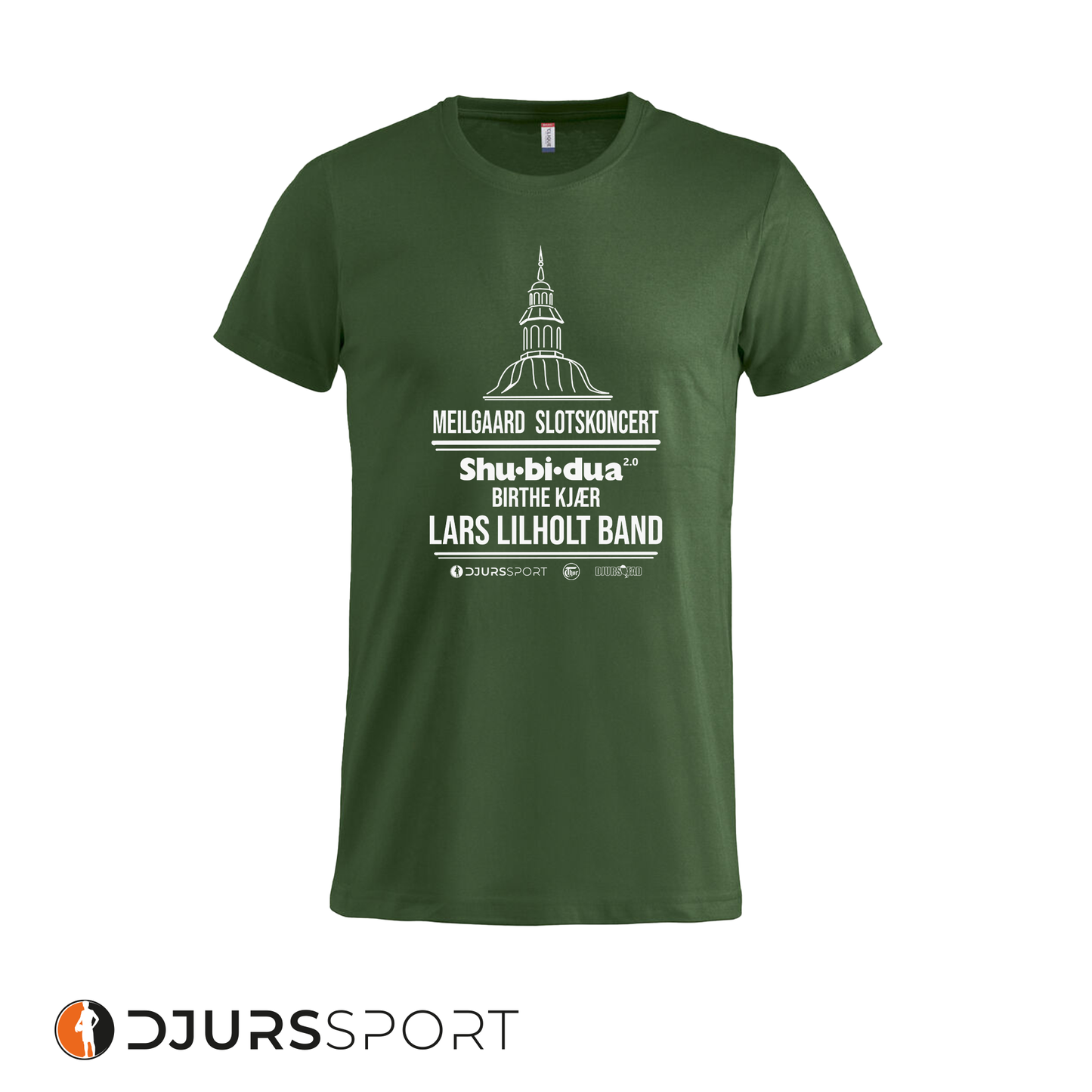 Meilgaard Slotskoncert t-shirt 2024 - Flaskegrøn - Meilgaard Slotskoncert