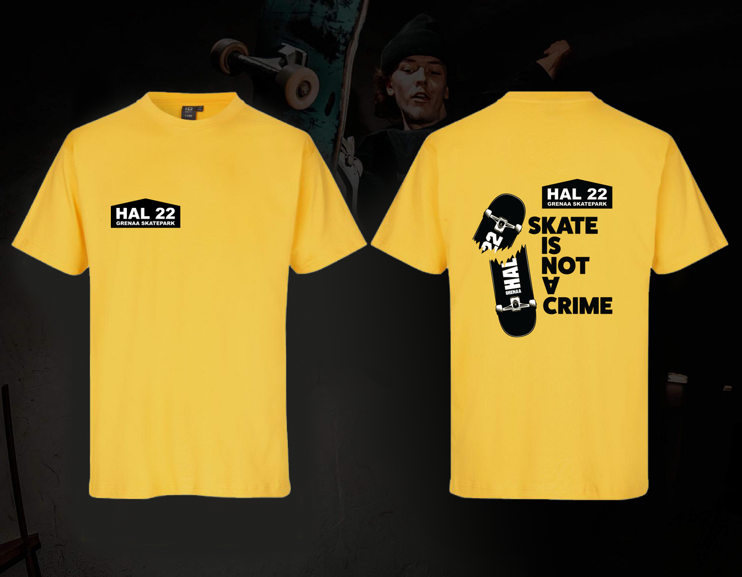 T-shirt - gul - Hal 22