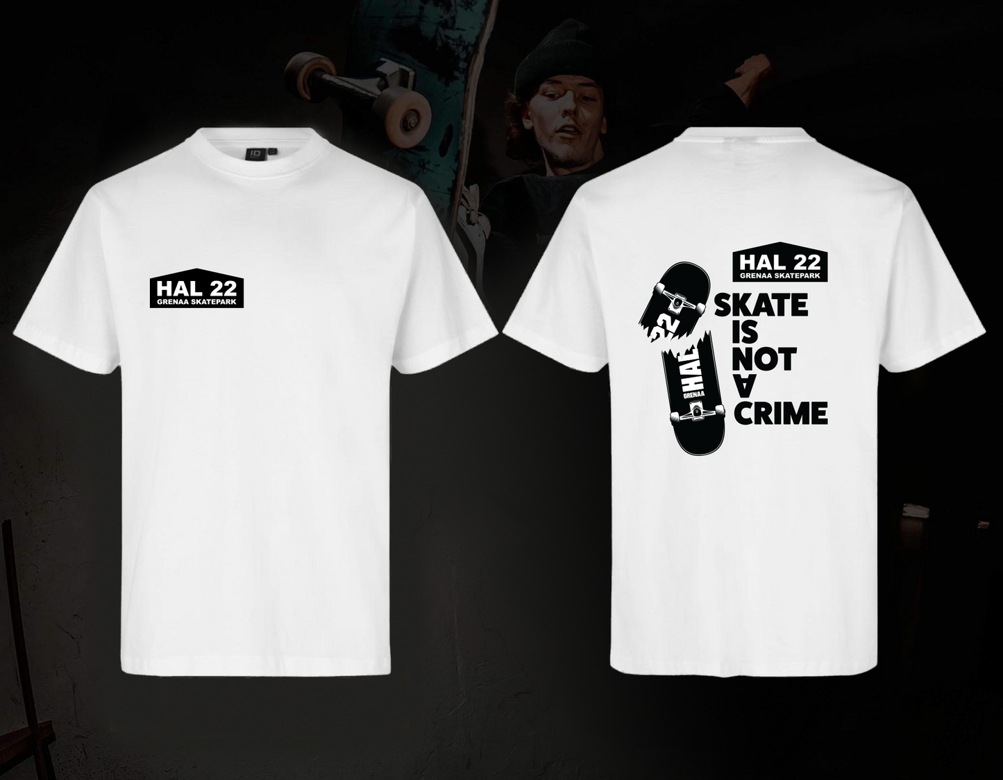 T-shirt - hvid - Hal 22