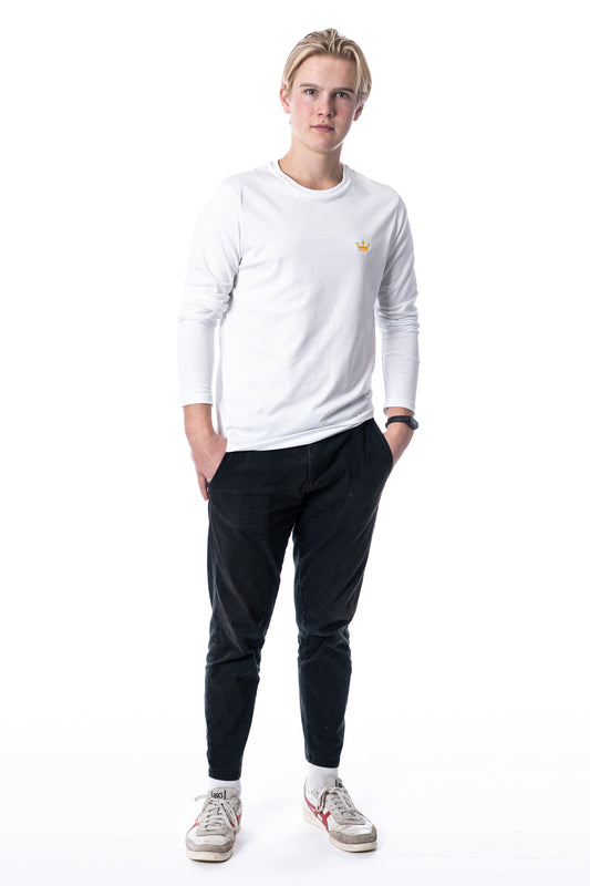 Langærmet T-shirt - hvid - Royal Denmark
