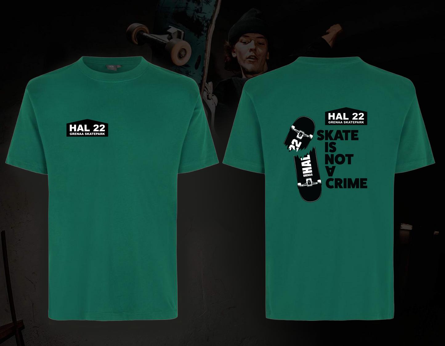 T-shirt - grøn - Hal 22